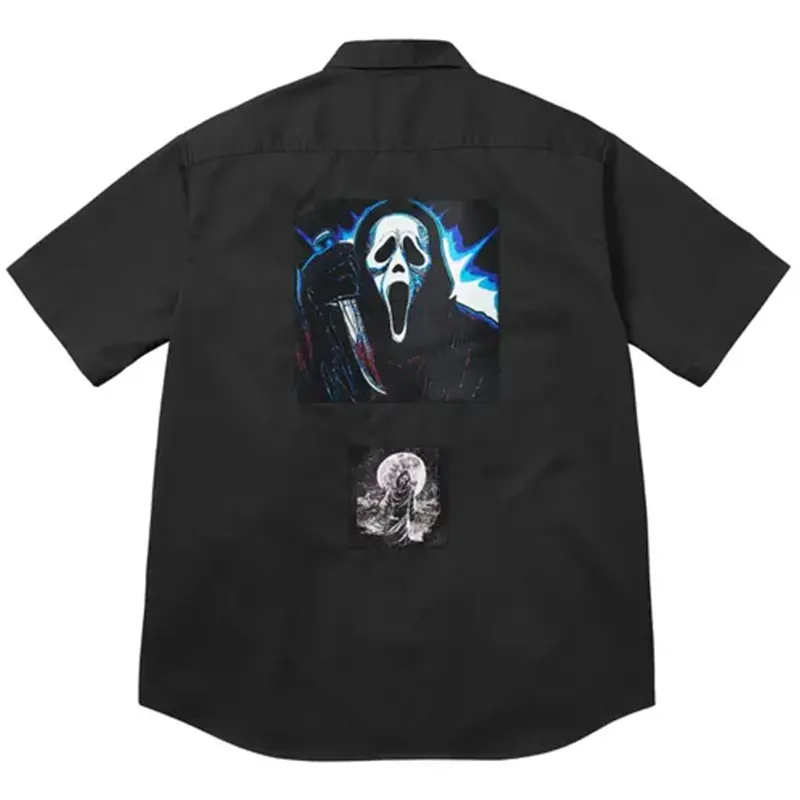 Supreme Ghostface Short-Sleeve Work Shirt Supreme Ghostface Short-Sleeve Work Shirt <p>Supreme Ghostface Short-Sleeve Work Shirt delivers easy everyday style, comfortable all-day wear, and versatile outfit styling.</p>