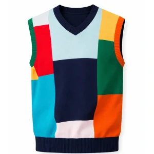 Today Show 2026 Matt Rogers Color block Patchwork Sweater Vest