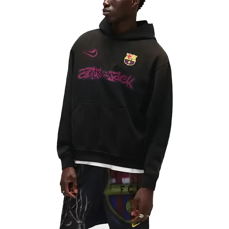 Travis Scott x Nike x FC Barcelona Spray Logo Hoodie 1 Travis Scott x Nike x FC Barcelona Spray Logo Hoodie <p>Travis Scott x Nike x FC Barcelona Spray Logo Hoodie delivers comfortable streetwear energy with collaboration-inspired branding, team-inspired detailing, soft comfort feel, making it a standout choice for daily casual looks and everyday rotation.</p>