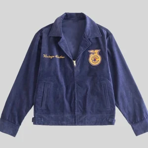 Vintage FFA American Blue Corduroy Jacket