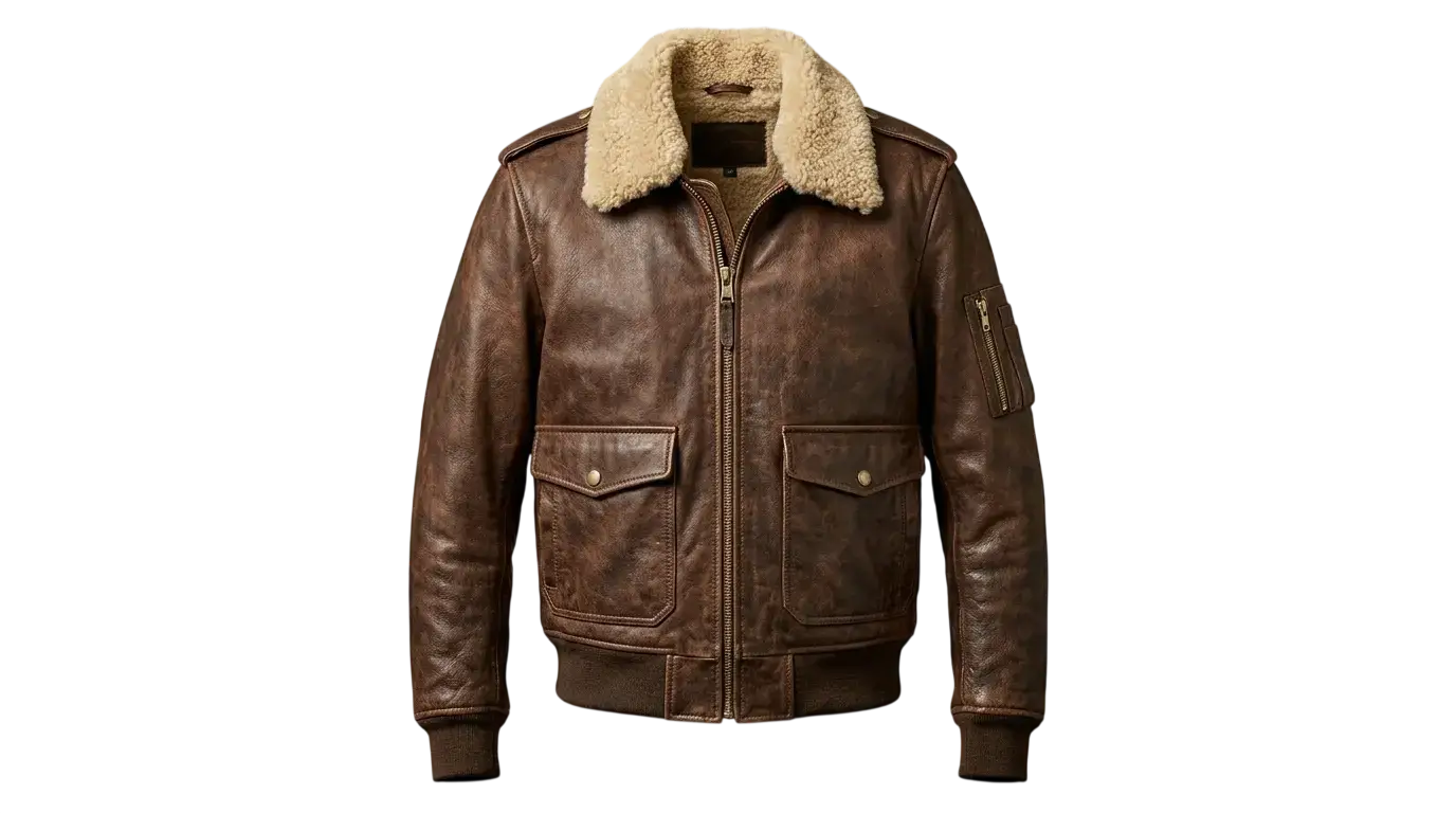 Areena Design shearling leather jacket