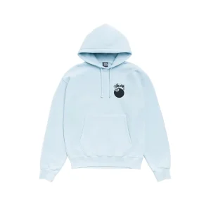8 Ball Garment Dyed Blue Hoodie