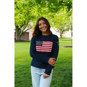 American Flag Sweatshirt Women