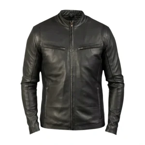 Brunox Cafe Racer Leather Jacket