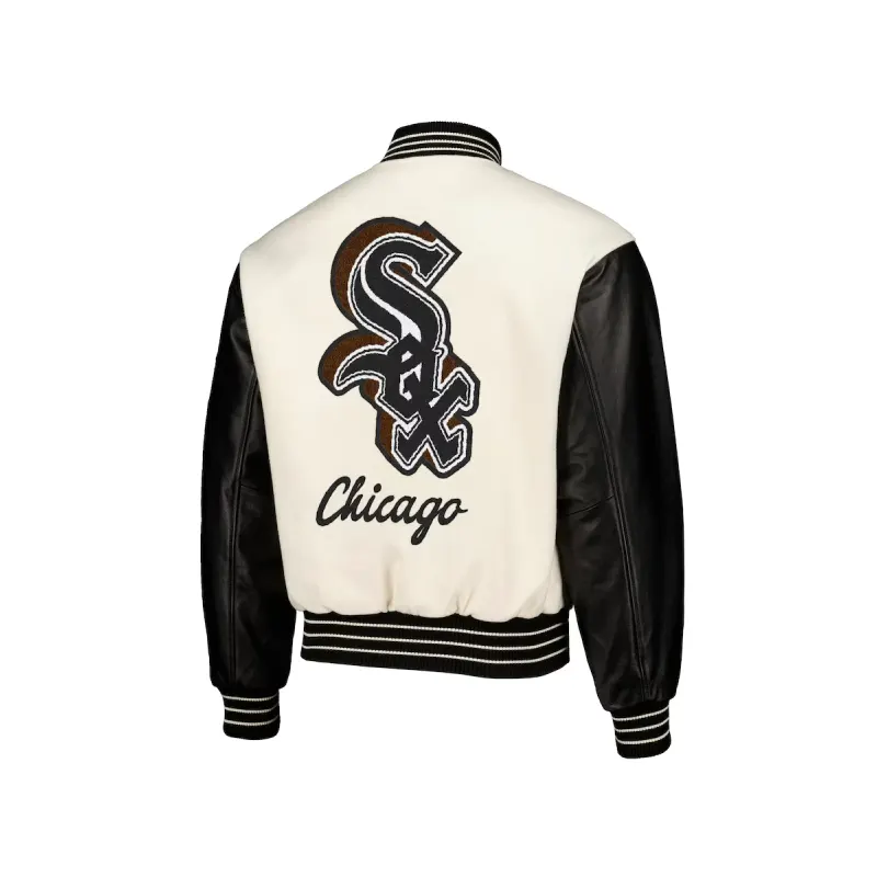 Chicago White Sox Varsity Jacket 2 Chicago White Sox Varsity Jacket <p>Chicago White Sox Varsity Jacket brings a bold outerwear look to casual and streetwear outfits. Wear it for daily layering, night-out outfits, travel looks, and streetwear styling.</p>