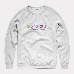 Childrens Mercy Icons Ash Crewneck