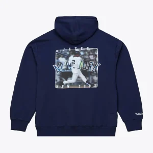 Derek Jeter New York Yankees Navy Player Fleece Hoodie