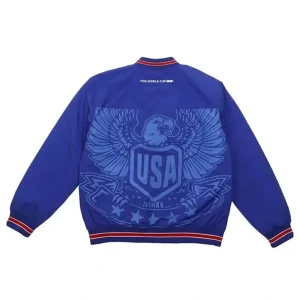 Areena Design <p>The FIFA World Cup 2026 USA Blue Bomber Jacket delivers a recognizable Team USA look in a wearable bomber jacket silhouette. Style it for watch parties, events, weekends, or daily streetwear with denim, joggers, sneakers, and simple neutral layers.</p> FIFA World Cup 2026 USA Blue Bomber Jacket <p>The FIFA World Cup 2026 USA Blue Bomber Jacket delivers a recognizable Team USA look in a wearable bomber jacket silhouette. Style it for watch parties, events, weekends, or daily streetwear with denim, joggers, sneakers, and simple neutral layers.</p>