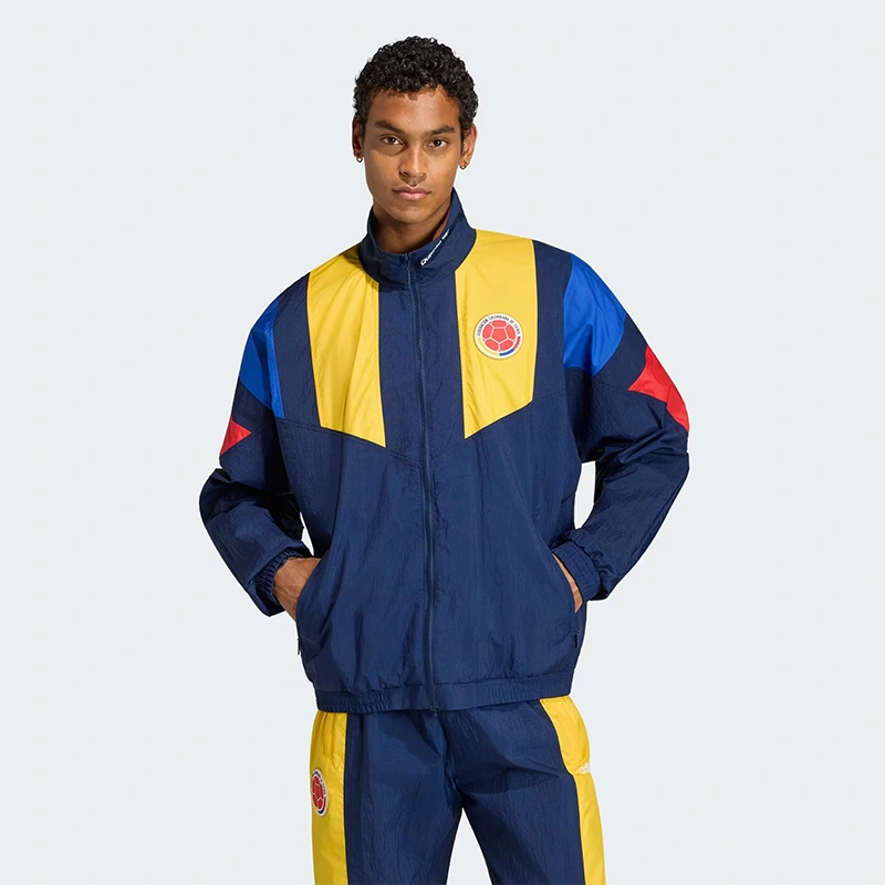 FIFA World Cup 26 Colombia EQT Track Top 5 Adidas FIFA World Cup 26 Colombia EQT Track Top <p><strong>Adidas FIFA World Cup 26 Colombia EQT Track Top</strong> brings football-inspired style into match days, casual outfits, travel and gifting. Pair it with denim, cargos, joggers, track pants or clean sneakers for an easy supporter look.</p>
