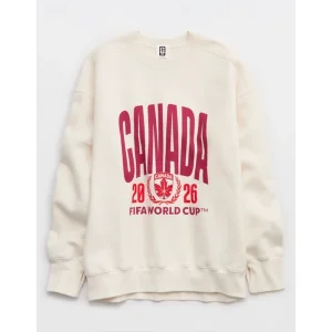 FWC26 OFFLINE By Aerie Canada Cloud Fleece Oversized Crewneck Sweatshirt