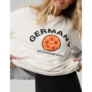 Areena Design <p>FWC26 OFFLINE By Aerie Germany Let's Stretch Oversized T-Shirt delivers graphic fan style with easy everyday wearability, inspired by Germany football heritage and FIFA World Cup 2026 fan culture. A versatile t-shirt for match days, streetwear looks, travel and everyday casual wear.</p> FWC26 OFFLINE By Aerie Germany Let's Stretch Oversized T-Shirt <p>FWC26 OFFLINE By Aerie Germany Let's Stretch Oversized T-Shirt delivers graphic fan style with easy everyday wearability, inspired by Germany football heritage and FIFA World Cup 2026 fan culture. A versatile t-shirt for match days, streetwear looks, travel and everyday casual wear.</p>