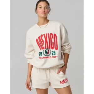Areena Design <p>FWC26 OFFLINE By Aerie Mexico Cloud Fleece Oversized Crewneck Sweatshirt delivers soft layering style with relaxed supporter comfort, inspired by Mexico football culture and FIFA World Cup 2026 fan culture. A versatile cloud fleece oversized crewneck sweatshirt for match days, streetwear looks, travel and everyday casual wear.</p> FWC26 OFFLINE By Aerie Mexico Cloud Fleece Oversized Crewneck Sweatshirt <p>FWC26 OFFLINE By Aerie Mexico Cloud Fleece Oversized Crewneck Sweatshirt delivers soft layering style with relaxed supporter comfort, inspired by Mexico football culture and FIFA World Cup 2026 fan culture. A versatile cloud fleece oversized crewneck sweatshirt for match days, streetwear looks, travel and everyday casual wear.</p>