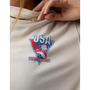 Areena Design <p>FWC26 OFFLINE By Aerie USA Let's Stretch Oversized T-Shirt delivers graphic fan style with easy everyday wearability, inspired by USA football culture and FIFA World Cup 2026 fan culture. A versatile t-shirt for match days, streetwear looks, travel and everyday casual wear.</p> FWC26 OFFLINE By Aerie USA Let's Stretch Oversized T-Shirt <p>FWC26 OFFLINE By Aerie USA Let's Stretch Oversized T-Shirt delivers graphic fan style with easy everyday wearability, inspired by USA football culture and FIFA World Cup 2026 fan culture. A versatile t-shirt for match days, streetwear looks, travel and everyday casual wear.</p>