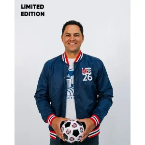Areena Design <p>Fifa Kansas City U.S. Soccer Navy Letterman Jacket delivers sporty outerwear style with easy streetwear versatility, inspired by Kansas City local pride and global football culture. A versatile letterman jacket for match days, streetwear looks, travel and everyday casual wear.</p> Fifa Kansas City U.S. Soccer Navy Letterman Jacket <p>Fifa Kansas City U.S. Soccer Navy Letterman Jacket delivers sporty outerwear style with easy streetwear versatility, inspired by Kansas City local pride and global football culture. A versatile letterman jacket for match days, streetwear looks, travel and everyday casual wear.</p>