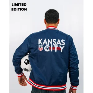 Areena Design <p>Fifa Kansas City U.S. Soccer Navy Letterman Jacket delivers sporty outerwear style with easy streetwear versatility, inspired by Kansas City local pride and global football culture. A versatile letterman jacket for match days, streetwear looks, travel and everyday casual wear.</p> Fifa Kansas City U.S. Soccer Navy Letterman Jacket <p>Fifa Kansas City U.S. Soccer Navy Letterman Jacket delivers sporty outerwear style with easy streetwear versatility, inspired by Kansas City local pride and global football culture. A versatile letterman jacket for match days, streetwear looks, travel and everyday casual wear.</p>