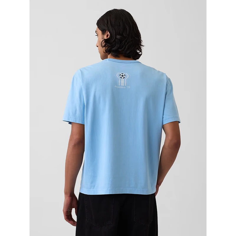 GAP x FIFA World Cup 2026 Argentina Relaxed Graphic T-Shirt 6 GAP x FIFA World Cup 2026 Argentina Relaxed Graphic T-Shirt <p>The GAP x FIFA World Cup 2026 Argentina Relaxed Graphic T-Shirt delivers a recognizable Argentina look in a wearable graphic T-shirt silhouette. Style it for watch parties, events, weekends, or daily streetwear with denim, joggers, sneakers, and simple neutral layers.</p>