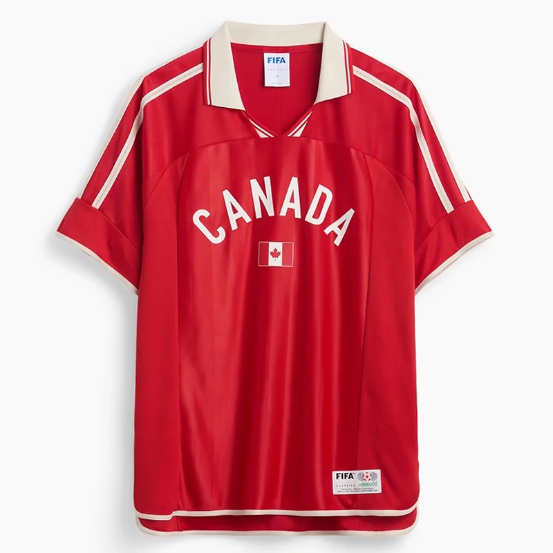 GAP x FIFA World Cup 2026 Canada Oversized Jersey 1 GAP x FIFA World Cup 2026 Canada Oversized Jersey <p>The GAP x FIFA World Cup 2026 Canada Oversized Jersey delivers a recognizable Canada look in a wearable jersey silhouette. Style it for watch parties, events, weekends, or daily streetwear with denim, joggers, sneakers, and simple neutral layers.</p>