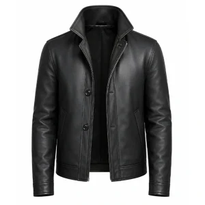 James Bond 007 First Light Black Leather Jacket