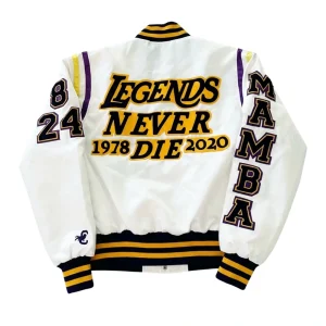 Areena Design <p>Kobe Bryant White Varsity Jacket adds a clean outerwear look with easy layering, streetwear appeal, and versatile styling for casual days, events, travel, or seasonal outfits.</p> Kobe Bryant White Varsity Jacket <p>Kobe Bryant White Varsity Jacket adds a clean outerwear look with easy layering, streetwear appeal, and versatile styling for casual days, events, travel, or seasonal outfits.</p>