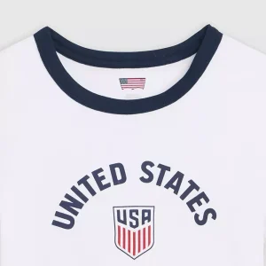 Areena Design <p>Levi's US Soccer Mini Ringer Tee delivers graphic fan style with easy everyday wearability, inspired by U.S. Soccer supporter culture. A versatile tee for match days, streetwear looks, travel and everyday casual wear.</p> Levi's US Soccer Mini Ringer Tee <p>Levi's US Soccer Mini Ringer Tee delivers graphic fan style with easy everyday wearability, inspired by U.S. Soccer supporter culture. A versatile tee for match days, streetwear looks, travel and everyday casual wear.</p>