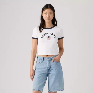 Areena Design <p>Levi's US Soccer Mini Ringer Tee delivers graphic fan style with easy everyday wearability, inspired by U.S. Soccer supporter culture. A versatile tee for match days, streetwear looks, travel and everyday casual wear.</p> Levi's US Soccer Mini Ringer Tee <p>Levi's US Soccer Mini Ringer Tee delivers graphic fan style with easy everyday wearability, inspired by U.S. Soccer supporter culture. A versatile tee for match days, streetwear looks, travel and everyday casual wear.</p>