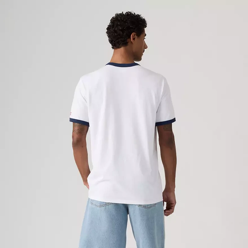 Levi's US Soccer Retro Ringer Tee 3 Levi's US Soccer Retro Ringer Tee <p>Levi's US Soccer Retro Ringer Tee delivers graphic fan style with easy everyday wearability, inspired by U.S. Soccer supporter culture. A versatile tee for match days, streetwear looks, travel and everyday casual wear.</p>