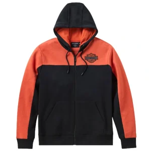 Men’s H-D Essential Color Blocked Full Zip Hoodie