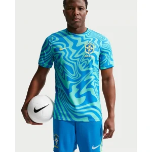 Men's Nike Brazil Academy Pro Pre-Match Short-Sleeve Top