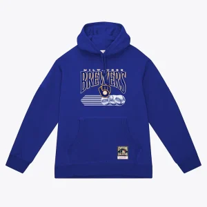 Milwaukee Brewers Royal Cooperstown Fastball Hoodie
