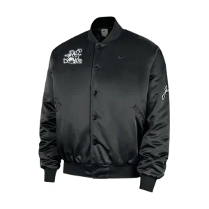 Nike x Jackie Robinson Satin Black Jacket