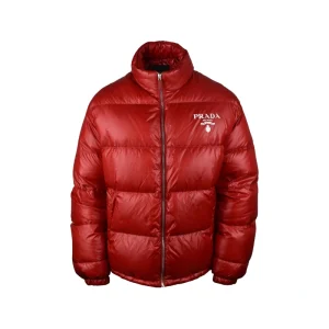 Prada Red Puffer jacket