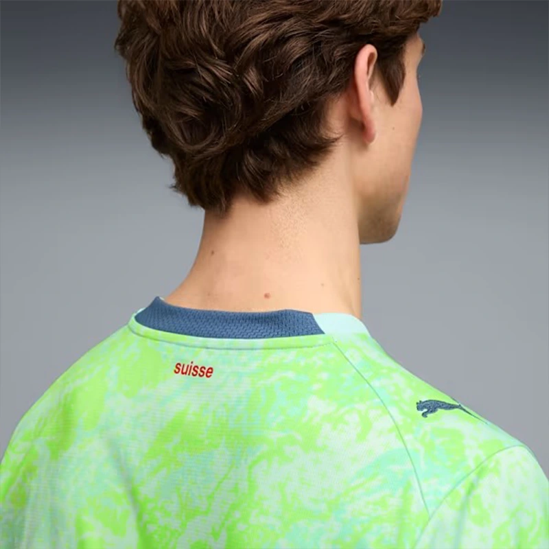 Puma FIFA 26 Switzerland Away Jersey 1 Puma FIFA 26 Switzerland Away Jersey <p><strong>Puma FIFA 26 Switzerland Away Jersey</strong> brings football-inspired style into match days, casual outfits, travel and gifting. Pair it with shorts, denim, cargos, track pants or a light overshirt for an easy supporter look.</p>