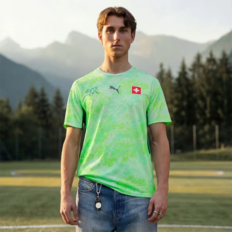Puma FIFA 26 Switzerland Away Jersey 2 Puma FIFA 26 Switzerland Away Jersey <p><strong>Puma FIFA 26 Switzerland Away Jersey</strong> brings football-inspired style into match days, casual outfits, travel and gifting. Pair it with shorts, denim, cargos, track pants or a light overshirt for an easy supporter look.</p>