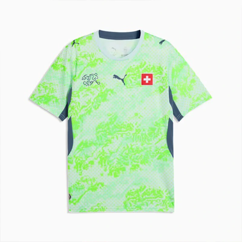 Puma FIFA 26 Switzerland Away Jersey 4 Puma FIFA 26 Switzerland Away Jersey <p><strong>Puma FIFA 26 Switzerland Away Jersey</strong> brings football-inspired style into match days, casual outfits, travel and gifting. Pair it with shorts, denim, cargos, track pants or a light overshirt for an easy supporter look.</p>