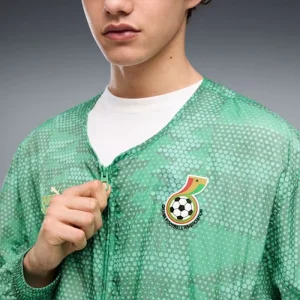 Areena Design <p><strong>Puma x Ghana x Salehe Bembury King Track Jacket</strong> brings football-inspired style into match days, casual outfits, travel and gifting. Pair it with denim, cargos, joggers, track pants or clean sneakers for an easy supporter look.</p> Puma x Ghana x Salehe Bembury King Track Jacket <p><strong>Puma x Ghana x Salehe Bembury King Track Jacket</strong> brings football-inspired style into match days, casual outfits, travel and gifting. Pair it with denim, cargos, joggers, track pants or clean sneakers for an easy supporter look.</p>
