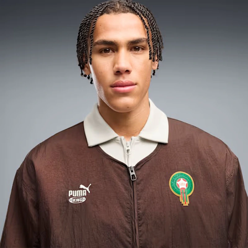 Puma x Morocco x Salehe Bembury KING Track Jacket 6 Puma x Morocco x Salehe Bembury KING Track Jacket <p><strong>Puma x Morocco x Salehe Bembury KING Track Jacket</strong> brings football-inspired style into match days, casual outfits, travel and gifting. Pair it with denim, cargos, joggers, track pants or clean sneakers for an easy supporter look.</p>