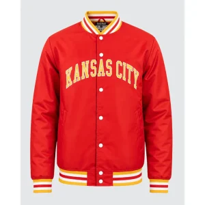 Red Kansas City Letterman Jacket