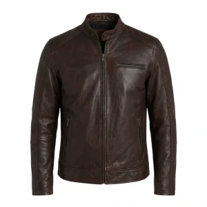 Ridgeway Crafted Men’s Leather Waxed Jacket