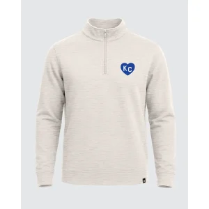 Royal KC Heart Ash Grey Heritage Pullover