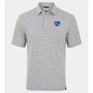Royal KC Heart Stripe Polo