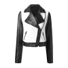Areena Design <p>Biker Black Men's Designer Leather Jacket adds a clean outerwear look with easy layering, streetwear appeal, and versatile styling for casual days, events, travel, or seasonal outfits.</p> Serafina Women’s Black & White Jacket