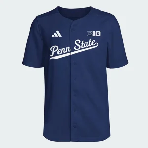Adidas Penn State Nittany Lions Youth Navy Full Button Jersey