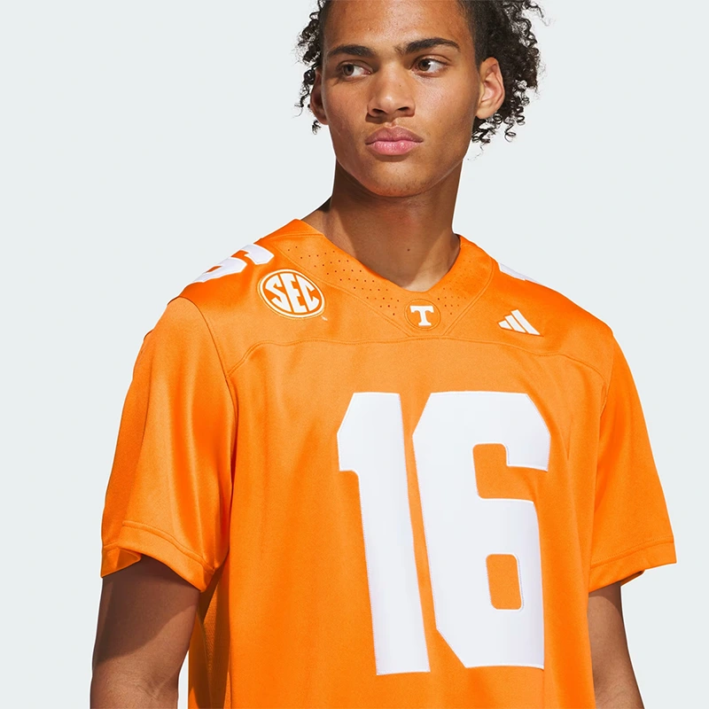 Adidas Premier Tennessee Volunteers x Peyton Manning Home Jersey 1 Adidas Premier Tennessee Volunteers x Peyton Manning Home Jersey <p><strong>Adidas Premier Tennessee Volunteers x Peyton Manning Home Jersey</strong> delivers a sport-inspired jersey look for game-day outfits, fan styling, casual wear, and sports-themed events. Its distinctive design offers team-inspired appeal, easy casual pairing, and energetic visual identity, making it a strong choice for personal wardrobes, collections, or gifting.</p>