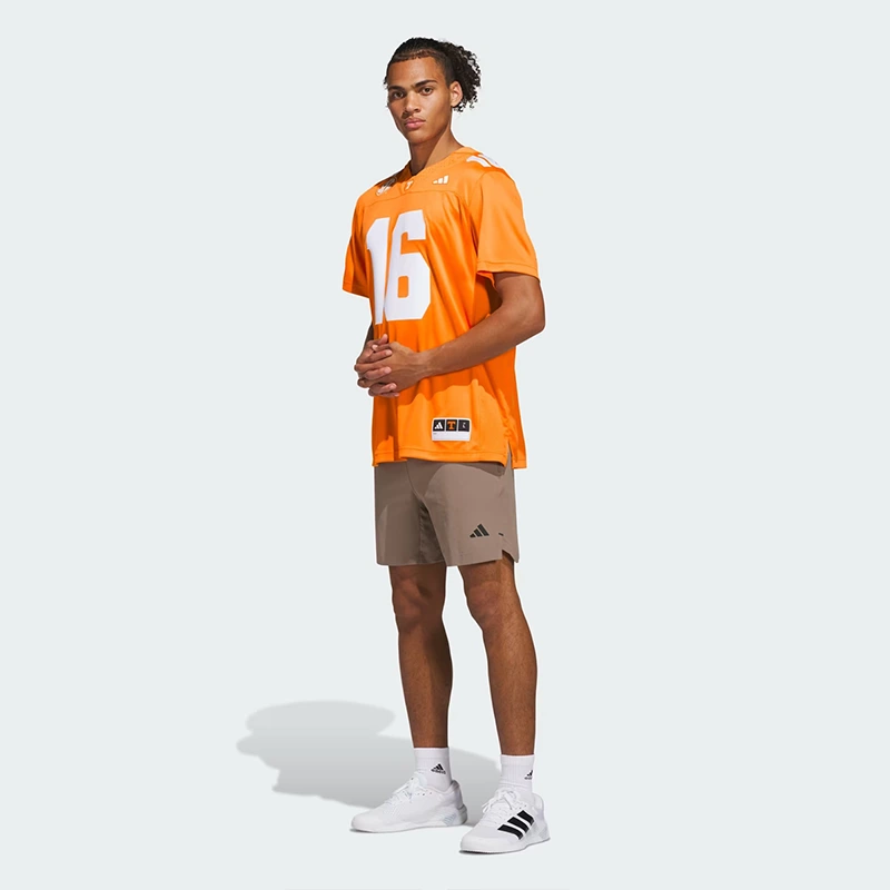 Adidas Premier Tennessee Volunteers x Peyton Manning Home Jersey 3 Adidas Premier Tennessee Volunteers x Peyton Manning Home Jersey <p><strong>Adidas Premier Tennessee Volunteers x Peyton Manning Home Jersey</strong> delivers a sport-inspired jersey look for game-day outfits, fan styling, casual wear, and sports-themed events. Its distinctive design offers team-inspired appeal, easy casual pairing, and energetic visual identity, making it a strong choice for personal wardrobes, collections, or gifting.</p>