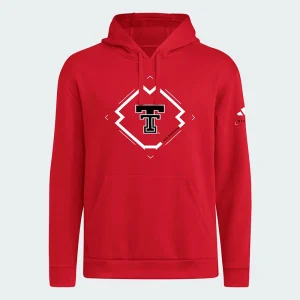 Adidas Texas Tech Red Raiders Mens Fleece Hooded Sweat