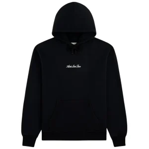Aimé Leon Dore Embroidered Logo Jet Black Hoodie