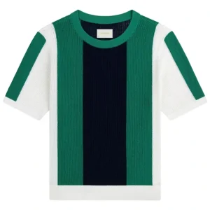 Aimé Leon Dore Striped Multicolor Mesh Knit Tee