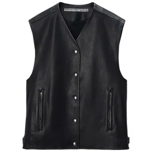 Alexander Wang Boxy Moto Vest