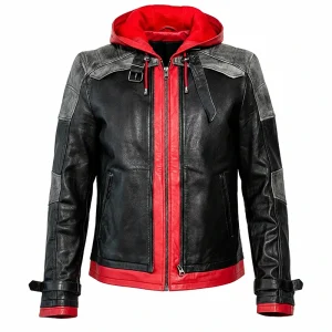 Arkham Knight Red Hood Leather Jacket