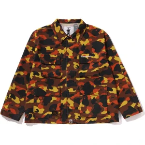 BAPE 1st Camo Heavy Washed Multi Pocket Cargo Shirt